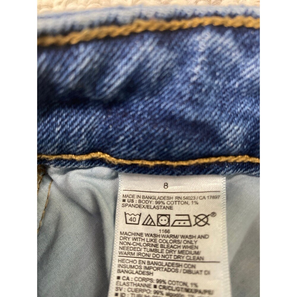 Old Navy Mid Rise Wide Leg Women's Size 8 Denim Jeans - Picture 8 of 8